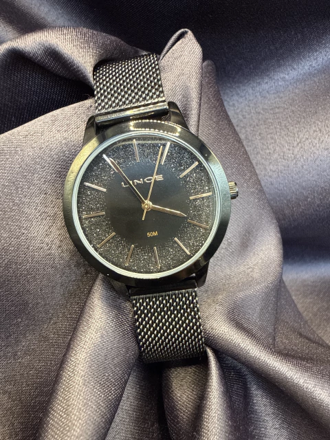 Relógio lince todo preto - comprar online