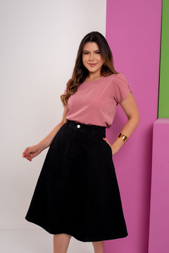Saia Suzana Preta - loja online