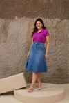 Saia Sofia Azul medio