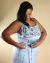 vestido livre azul - comprar online