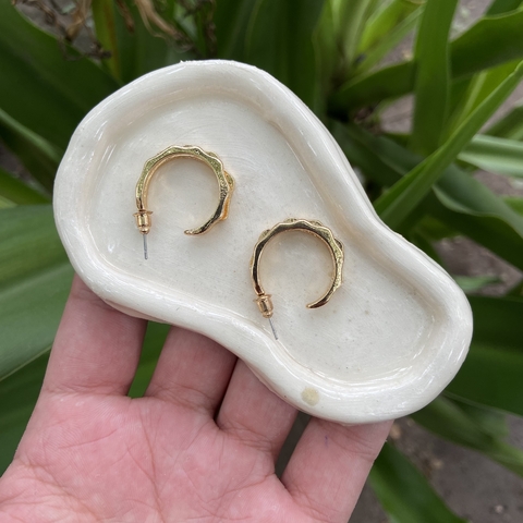 Aros textura varios dorado Patricia