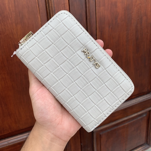 Billetera Belen gris mediana