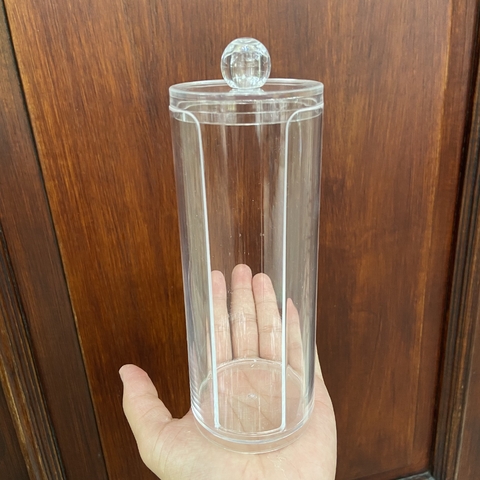 Organizador acrílico cilíndrico