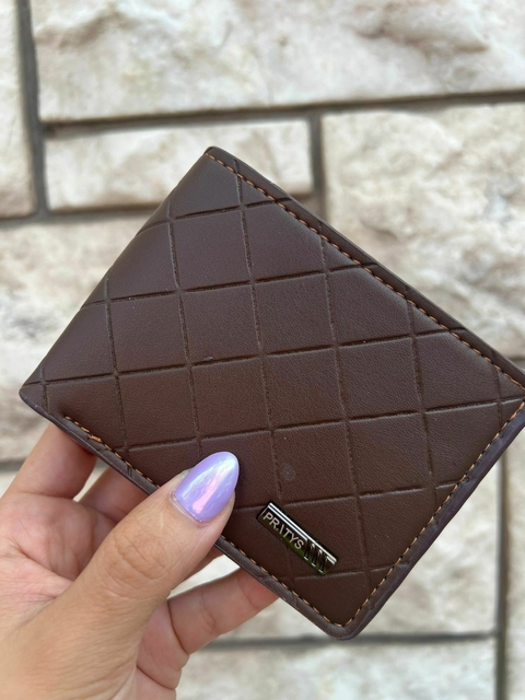 Billtera Kevin marrón oscuro