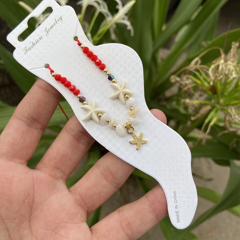 Tobillera estrella roja