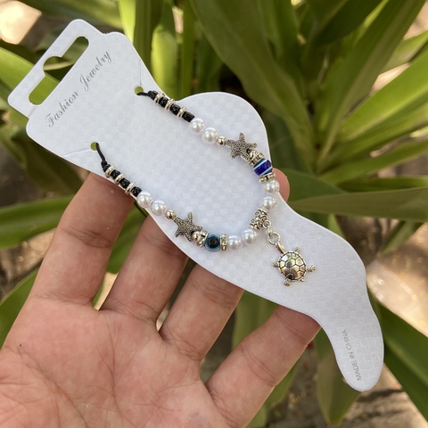 Tobillera tortuga negra