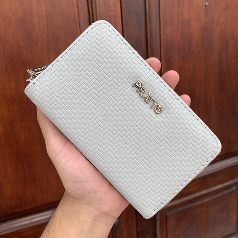 Billetera Carla gris mediana