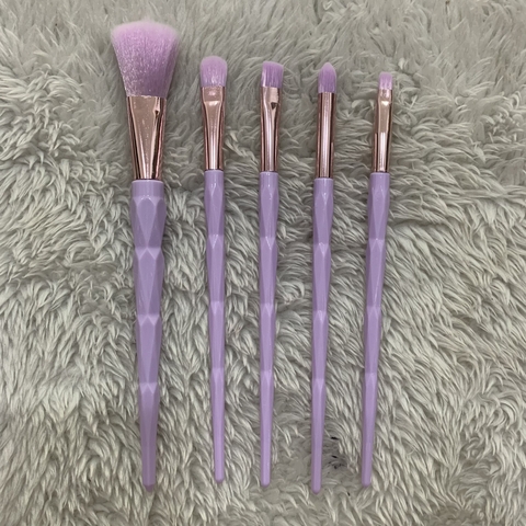 Set de brochas x5 unicornio lisas