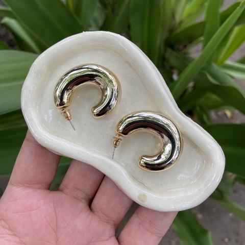 Aros textura varios dorados Zeina