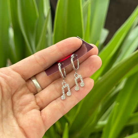 Aros argolla acero notas musicales