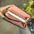 Billetera tricolor / negro, blanco y rosa - comprar online