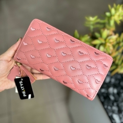 Billetera corazones pratys rosa viejo