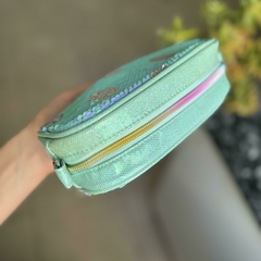 Porta cosmeticos lentejuelas / color: verde agua - comprar online