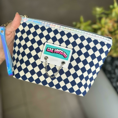 Porta cosmeticos love moschino / color: azul