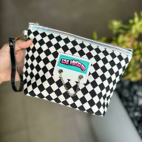 Porta cosmeticos love moschino / color: negro