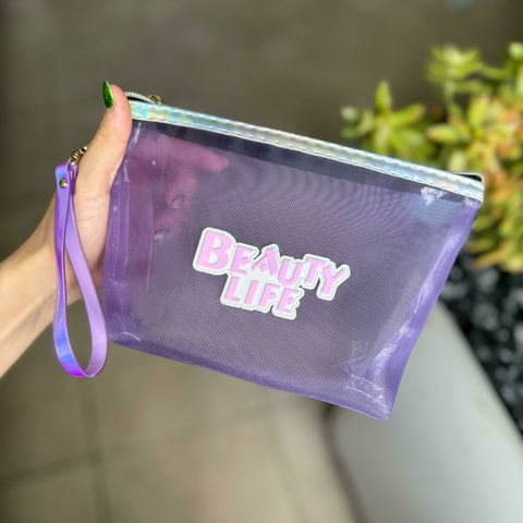 Porta cosmeticos beauty life / color: lila