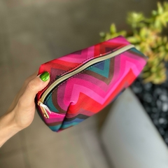 Porta cosmeticos lineas multicolor - comprar online