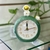 Reloj despertador luna astronauta / verde