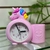 Reloj despertador/lapicero unicornio / rosa