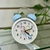 Reloj despertador unicornio premium / celeste