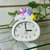 Reloj despertador unicornio blanco