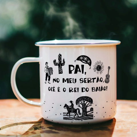 Arte Digital "Pai, no meu sertão, ocê é o rei do baião"