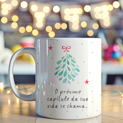 Arte Digital "O próximo capítulo da sua vida se chama: Infinitamente mais do que tudo que poderia pedir ou pensar"