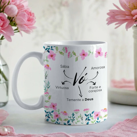 Arte Digital "Adjetivos Vó Cristã"