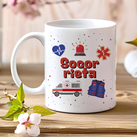 Arte Digital Profissões "Socorrista, Paramédico, Salva-vidas"