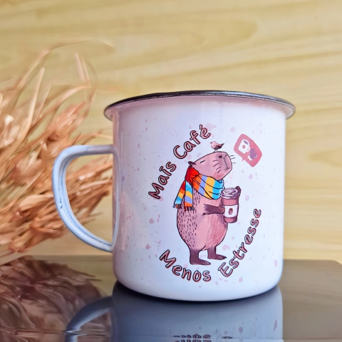 Arte Digital "Mais café, menos estresse"