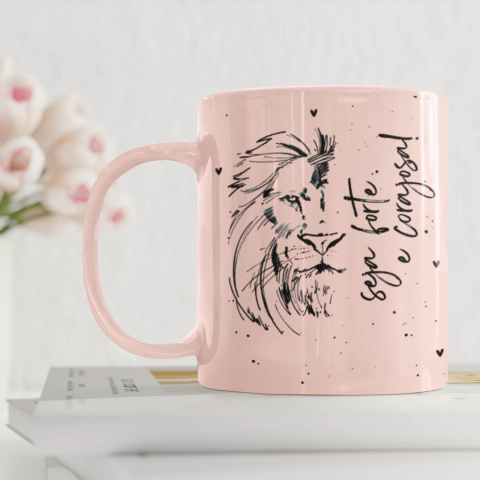 Arte "Seja forte e corajosa"