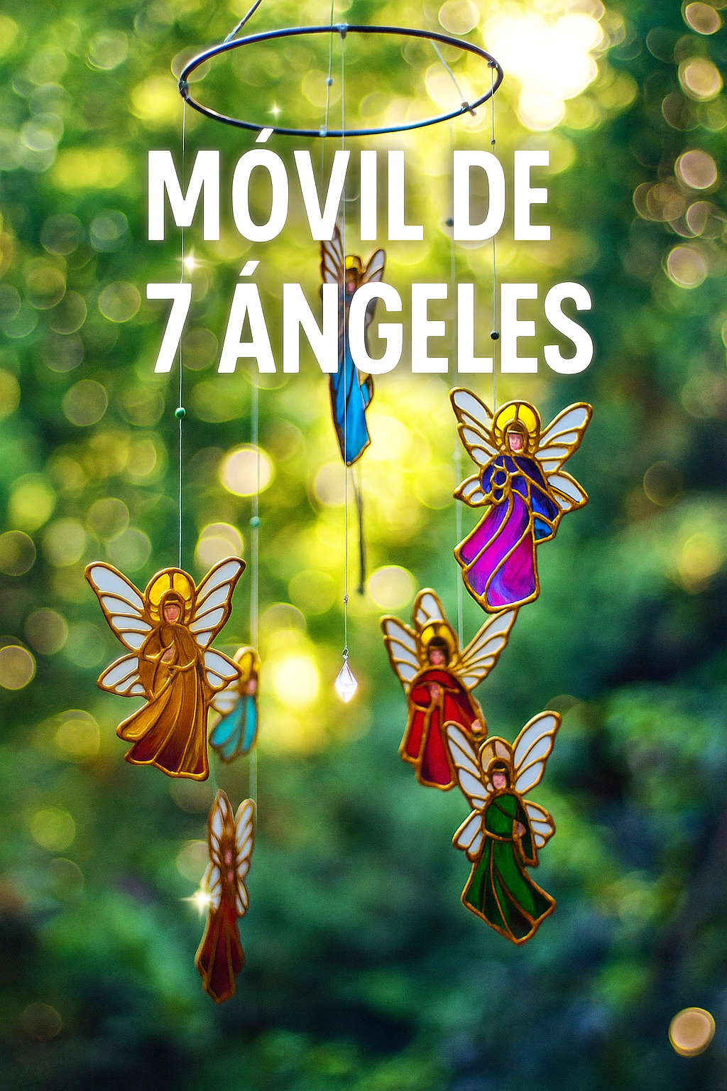 Móvil de los 7 Arcángeles con Gema Feng Shui