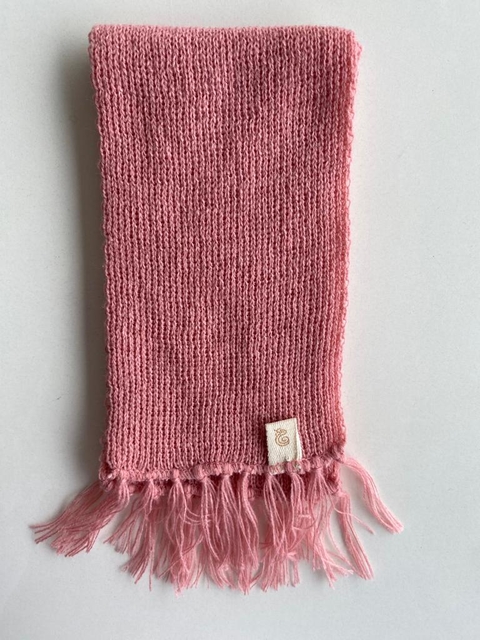 Manta de Tricô Rosa Antigo