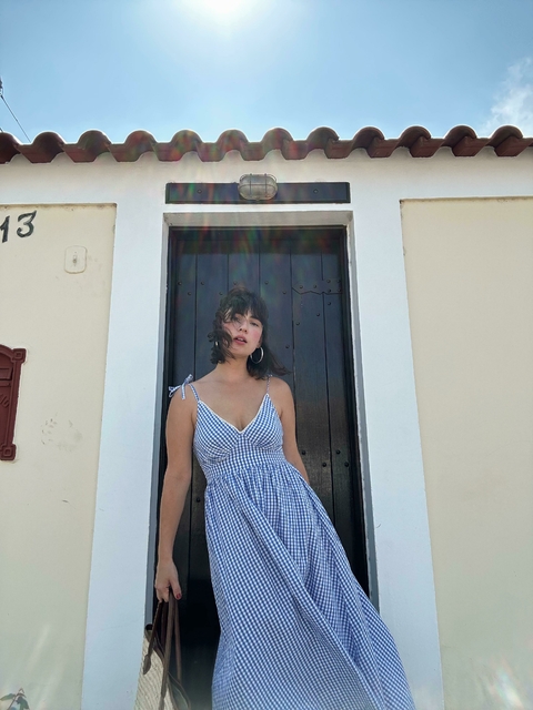 Vestido Vichy Céu - comprar online