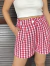 Short Vichy Vermelho na internet