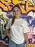 camiseta over fire bomb letters - Poquito De Estilo