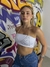 top cropped strass - Poquito De Estilo