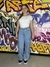 wide leg jeans cargo w/ fivelas - comprar online