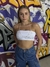 top cropped strass - comprar online
