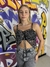 cropped franzido strass - Poquito De Estilo