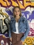 jaqueta cropped jeans - comprar online