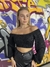 cropped ciganinha tricot