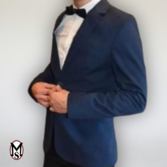 Saco Slim Fit / Juveniles / Fiestas de 15 / Gabardina - (Azul)