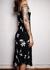 vestido floral midi m - loja online