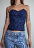 corset azul lorganza p - comprar online