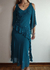 vestido verde água m/g - Mercedes Vintage Brechó