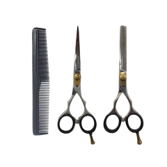 Set Tijera Filo 5.5" + Tijera Pulir 5.5" + Peine - ADDIE - comprar online