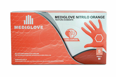 Caja de Guantes Nitrilo Naranja Diamond - MEDIGLOVE