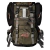 MOCHILA CRAMPON TECH 48 - PRETO COM VERDE PONTILHADO na internet