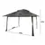 GAZEBO DELUXX 3,85X3,85 MARROM NTK na internet